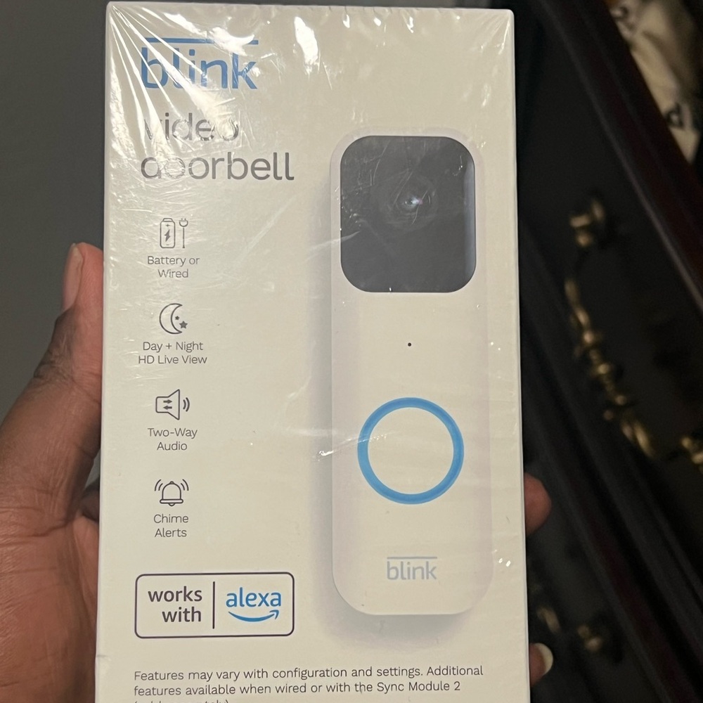 COPY - Link White Video Doorbell with Two-Way Audio